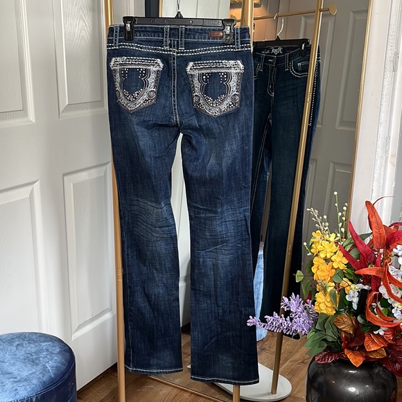 Rock 47 Wrangler Low Rise Boot-cut Jeans - 28x32 - Picture 2 of 7